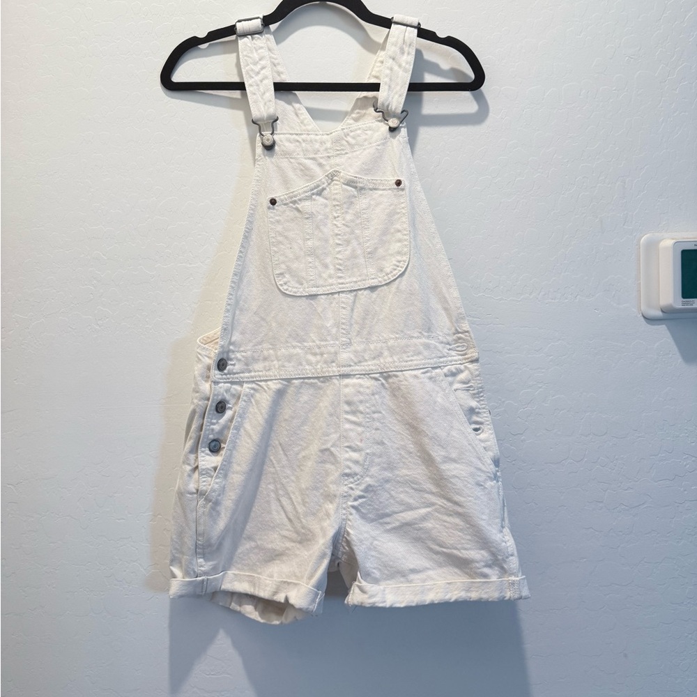 Old Navy Cream Denim Overalls